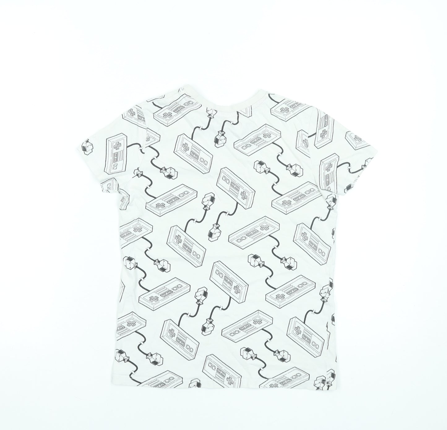 Difuzed Boys White Nintendo NES Controller Graphic Cotton T-Shirt 9-10 Years