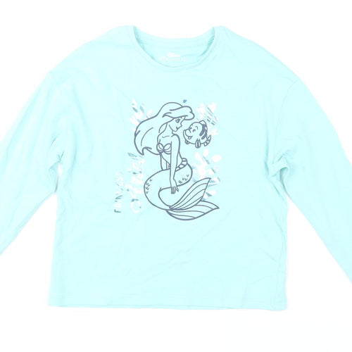 Marks and Spencer Girls Blue Disney Princess Ariel Long Sleeve T-Shirt 5-6Y