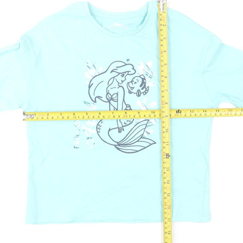Marks and Spencer Girls Blue Disney Princess Ariel Long Sleeve T-Shirt 5-6Y