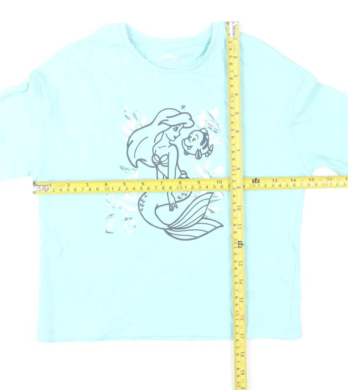 Marks and Spencer Girls Blue Disney Princess Ariel Long Sleeve T-Shirt 5-6Y