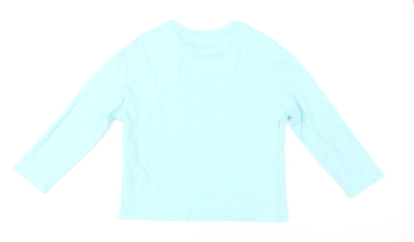 Marks and Spencer Girls Blue Disney Princess Ariel Long Sleeve T-Shirt 5-6Y