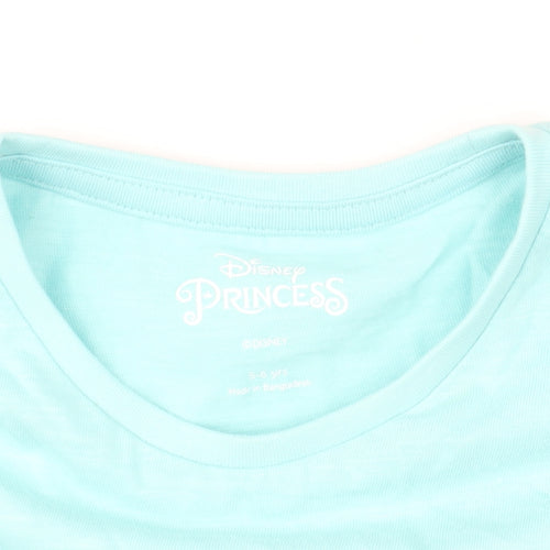Marks and Spencer Girls Blue Disney Princess Ariel Long Sleeve T-Shirt 5-6Y