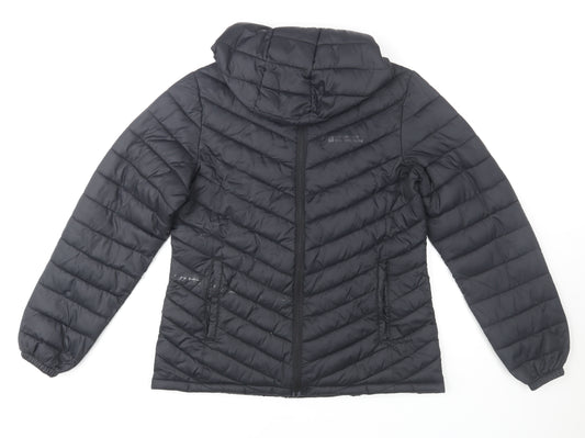Mountain Warehouse Womens Black Size 12 Hooded Puffer Jacket