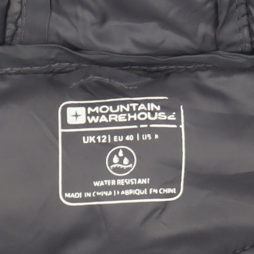 Mountain Warehouse Womens Black Size 12 Hooded Puffer Jacket