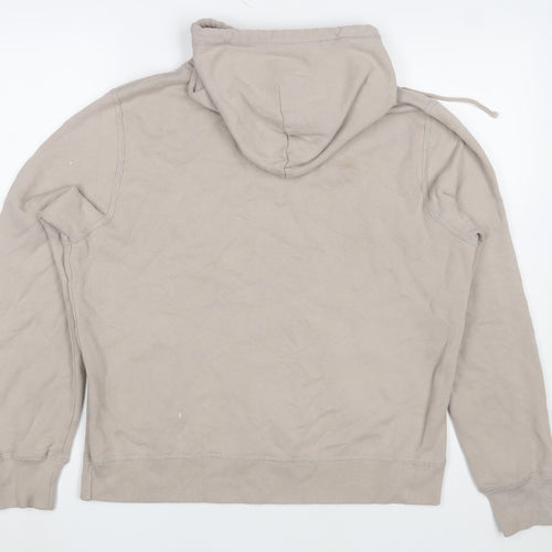 Abercrombie & Fitch Men's Beige Hoodie Large Pullover Soft Fleece