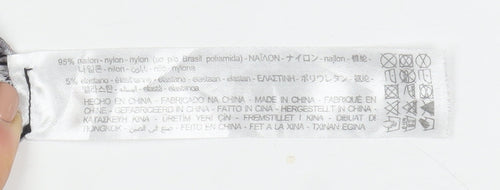 ZARA Women Purple Ribbed Short Sleeve Basic Knit T-Shirt Size L