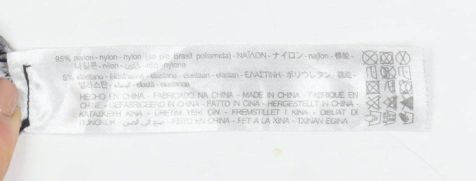 ZARA Women Purple Ribbed Short Sleeve Basic Knit T-Shirt Size L