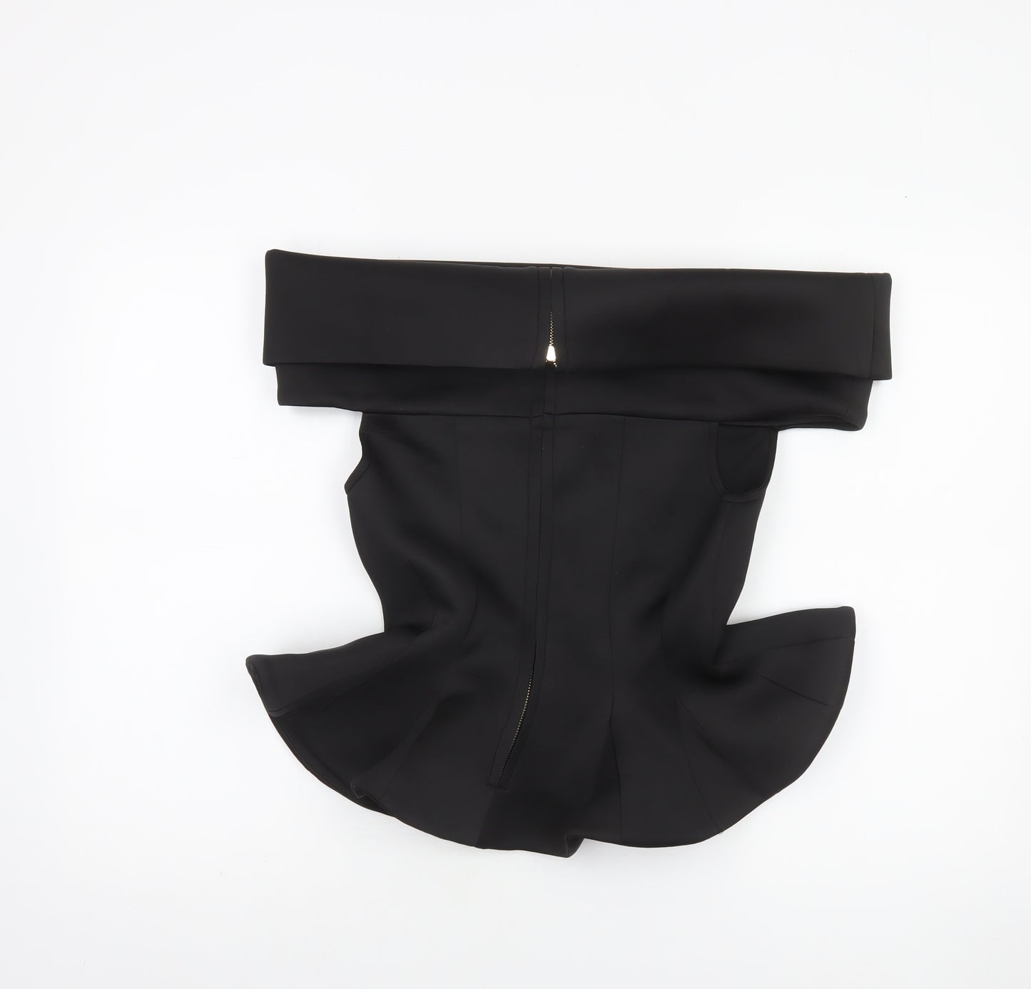 Cari's Closet Women's Black Off Shoulder Peplum Blouse UK 10