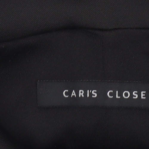 Cari's Closet Women's Black Off Shoulder Peplum Blouse UK 10