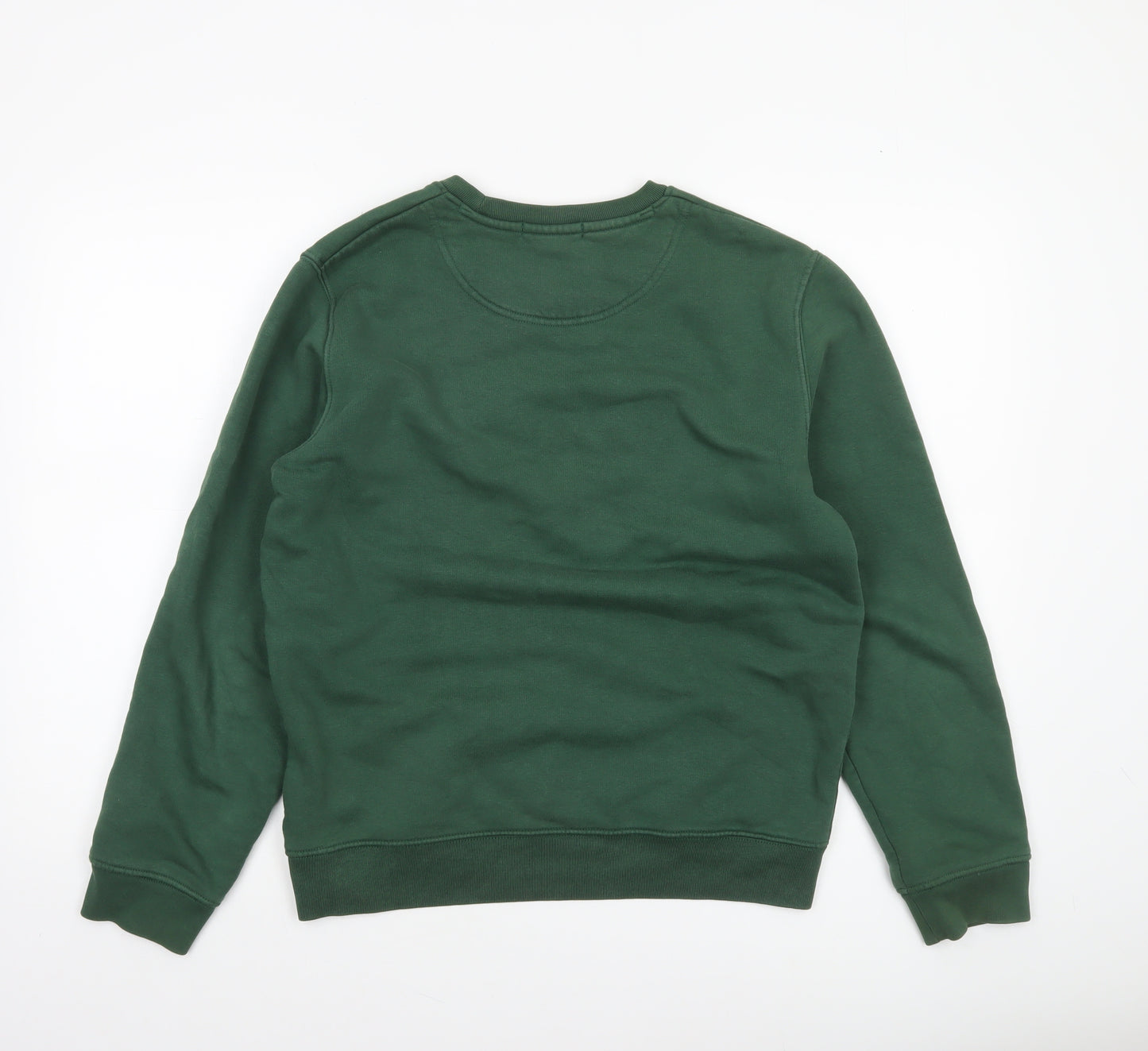 PURE Women’s Green Crew Neck Pullover Sweatshirt Size S Organic Cotton