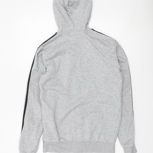 Adidas Men’s Grey Full Zip Hoodie Small Regular Fit