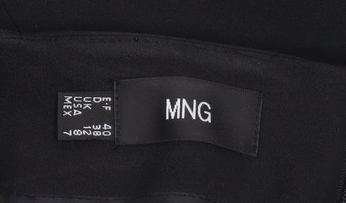 Mango Women's Black Size 12 Midi Pencil Skirt Stretch Workwear