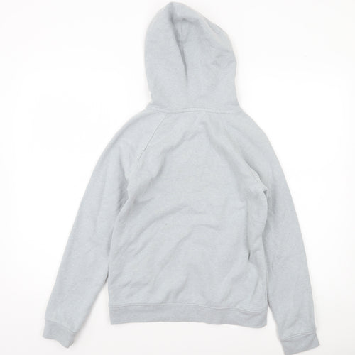 Under Armour Boys Grey Pullover Hoodie Size M ColdGear Fleece