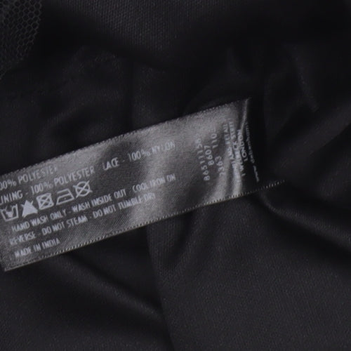 Red Herring Women’s Black Lace A-Line Knee Length Skirt Size 12