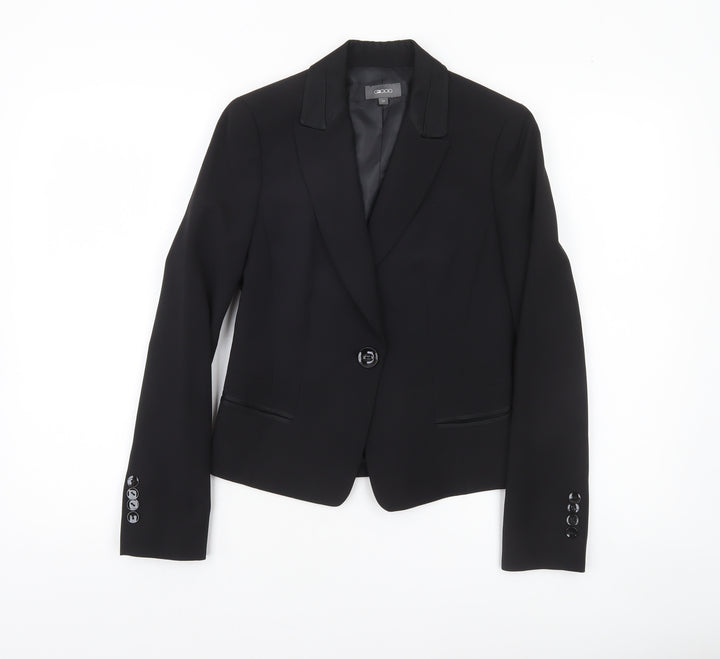 G2000 Women Black Size 6 Single-Breasted Suit Jacket Blazer