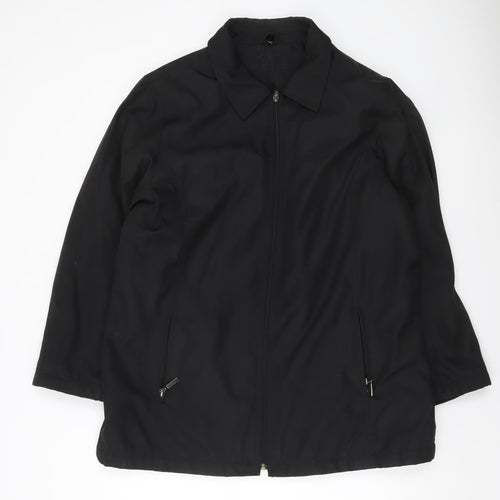 Bonmarché Women’s Black Mid-Length Zip Jacket Size M