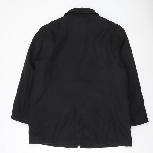 Bonmarché Women’s Black Mid-Length Zip Jacket Size M