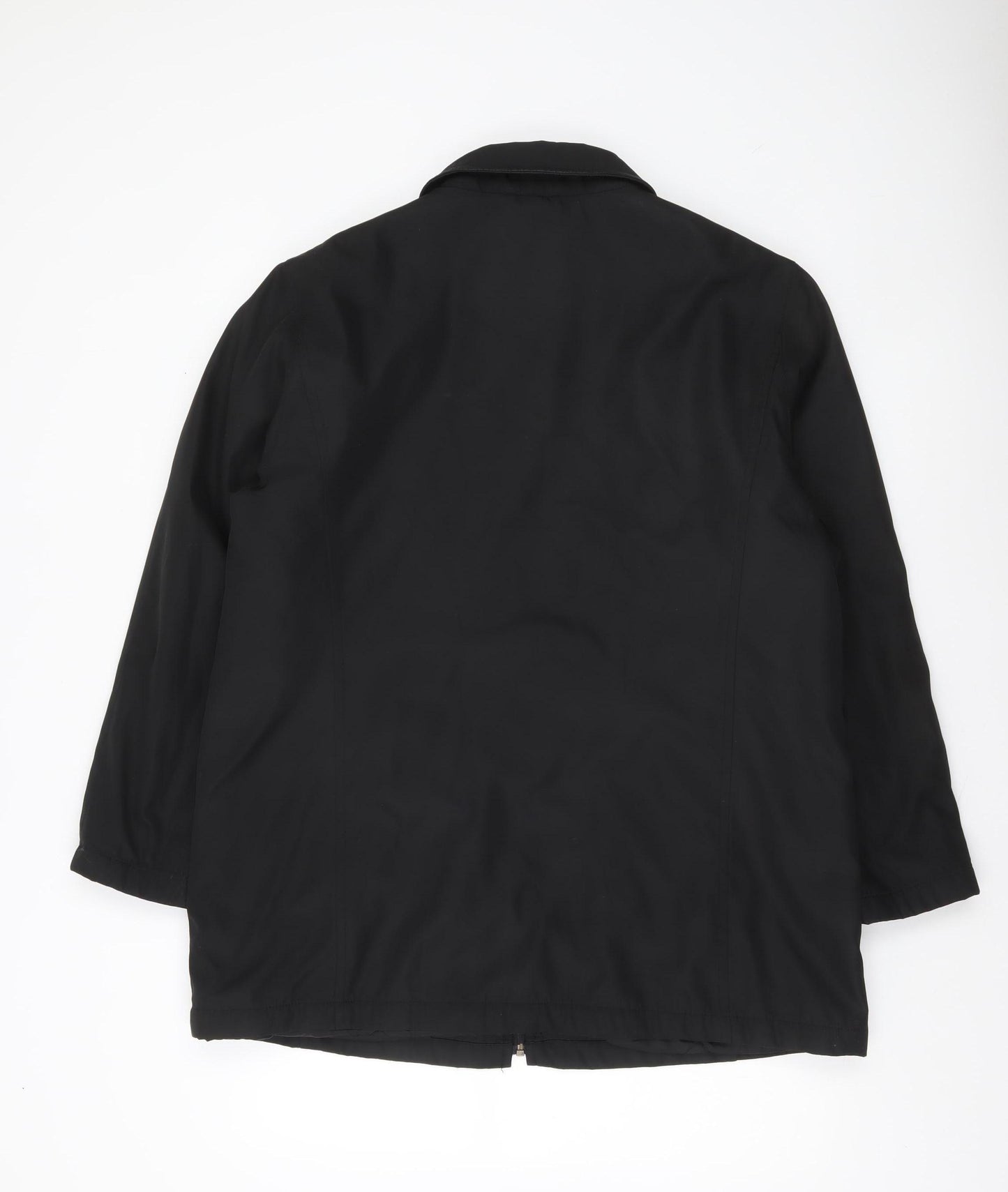 Bonmarché Women’s Black Mid-Length Zip Jacket Size M