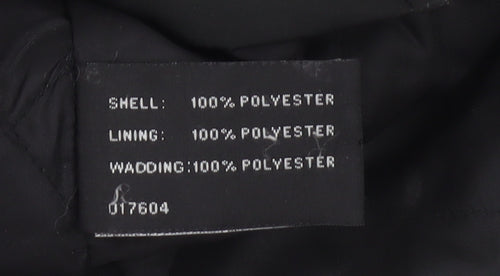 Bonmarché Women’s Black Mid-Length Zip Jacket Size M