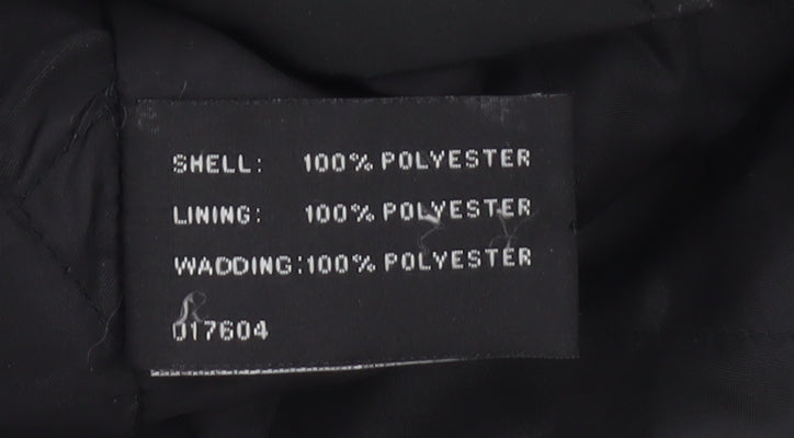 Bonmarché Women’s Black Mid-Length Zip Jacket Size M