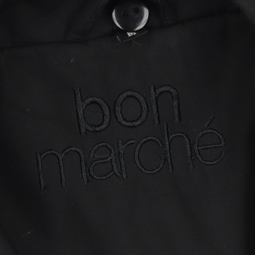 Bonmarché Women’s Black Mid-Length Zip Jacket Size M