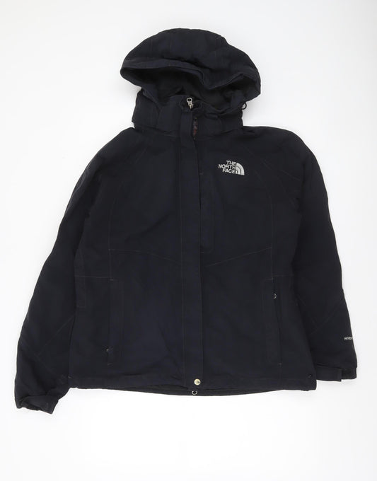 The North Face Womens Black Hooded Waterproof Parka Jacket Size L
