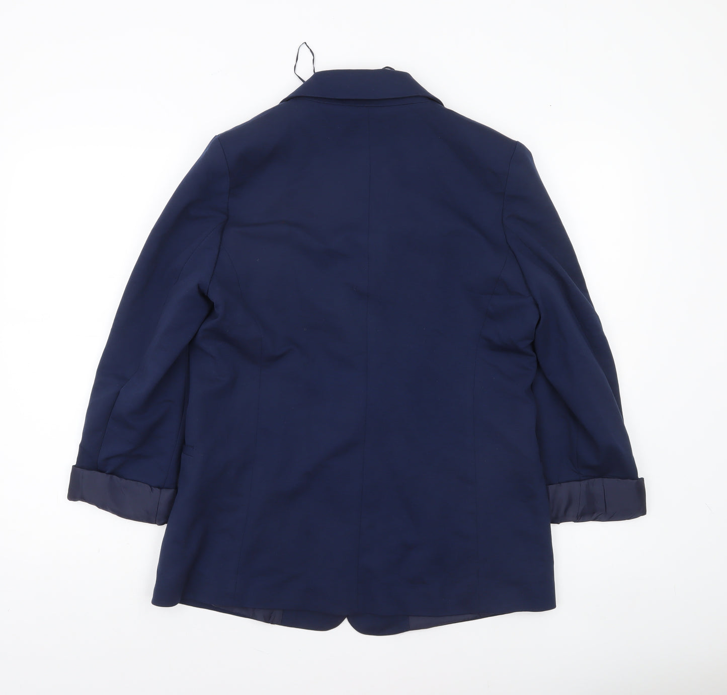 Bonmarché Women's Navy Blue Size 12 Single-Breasted Blazer