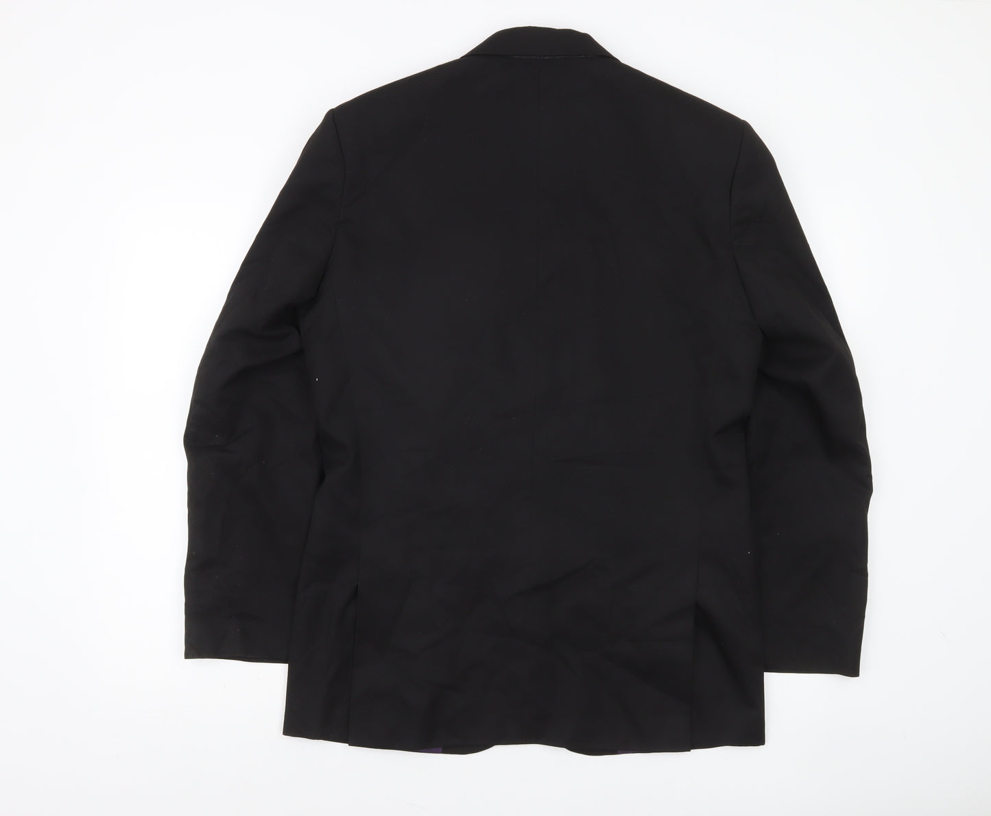 Marks and Spencer Men’s Black 38 Regular Fit Two Button Blazer