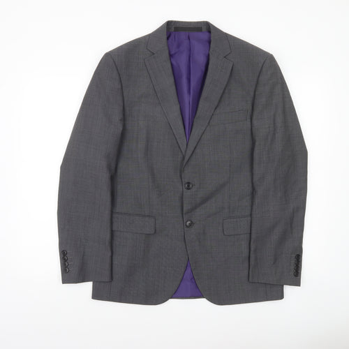 Marks and Spencer Men’s Grey Wool Blend Suit Jacket 38S Short Classic Fit
