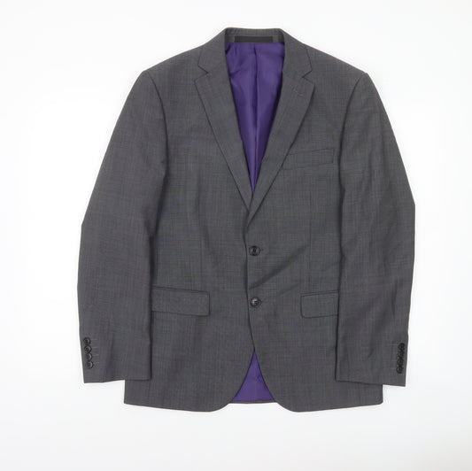 Marks and Spencer Men’s Grey Wool Blend Suit Jacket 38S Short Classic Fit