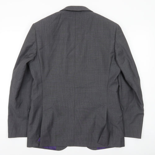 Marks and Spencer Men’s Grey Wool Blend Suit Jacket 38S Short Classic Fit