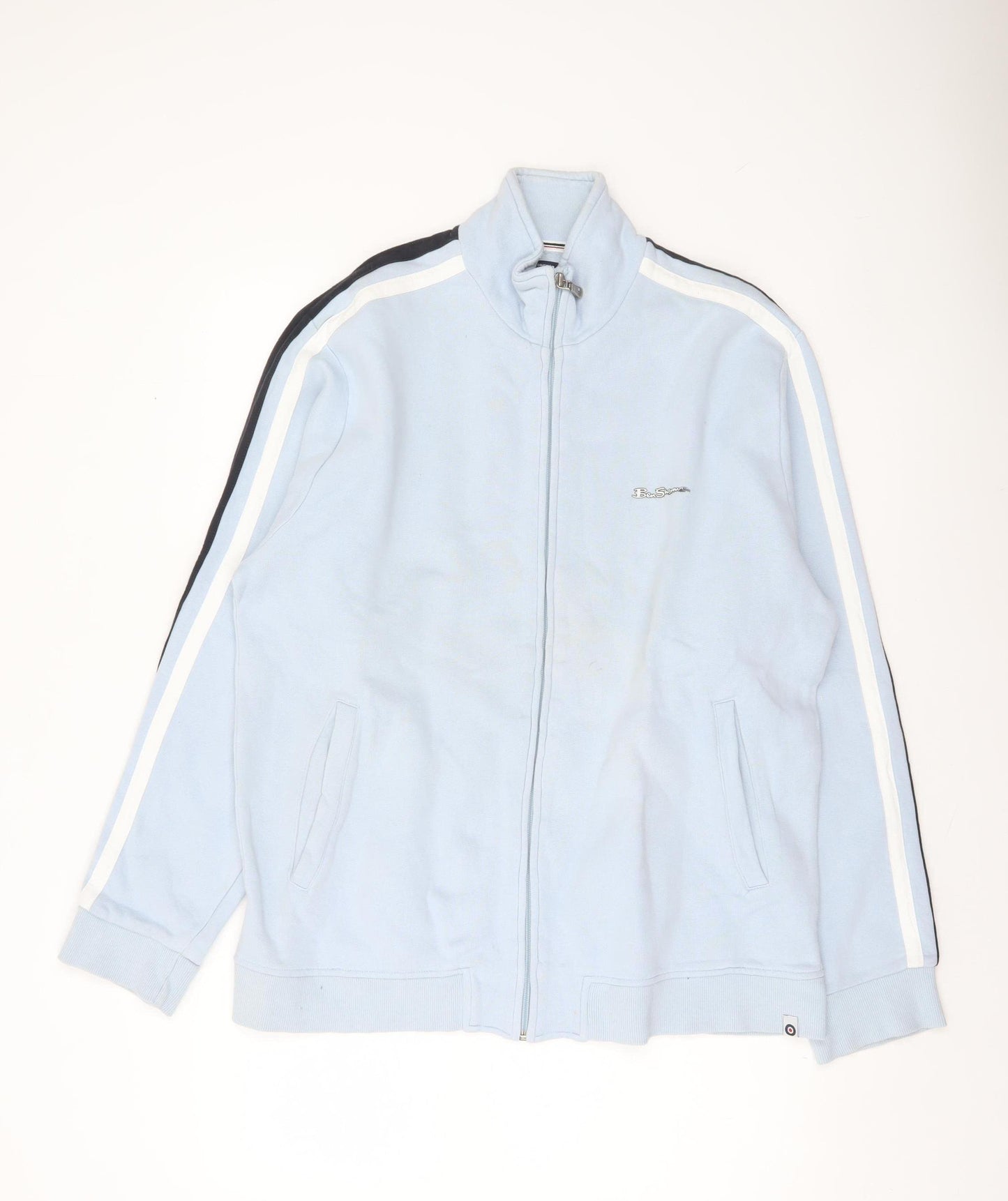 Ben Sherman Men’s Blue XL Full Zip Track Jacket Retro Style