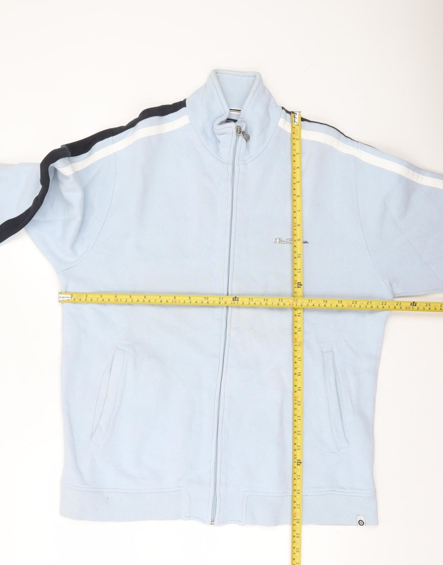 Ben Sherman Men’s Blue XL Full Zip Track Jacket Retro Style