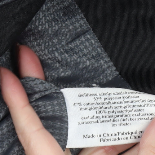 Laura Ashley Women's Black Trench Coat Size 12 Belted Mid-Length Classic Style