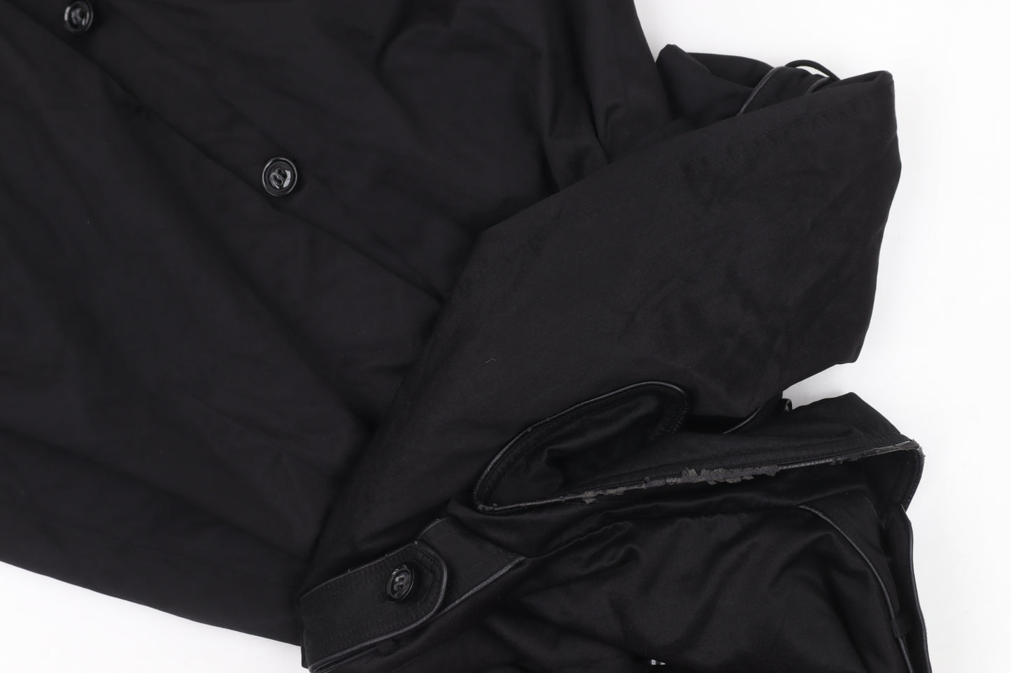 Laura Ashley Women's Black Trench Coat Size 12 Belted Mid-Length Classic Style