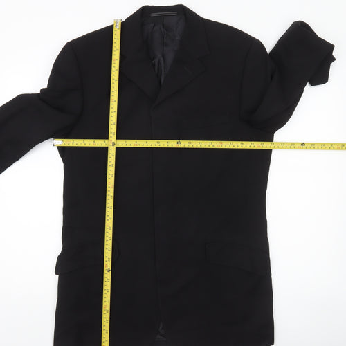 Versace Classic V2 Men's Black 40R Wool Viscose Blazer Jacket