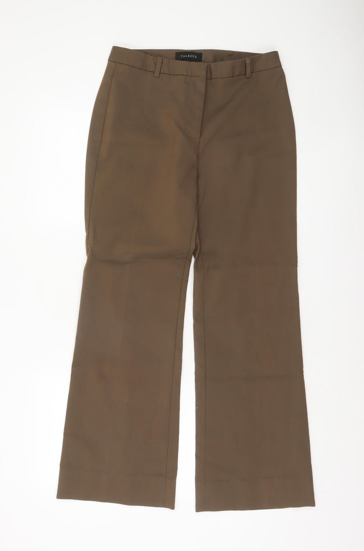 Talbots Women’s Brown Dress Pants Size 4 Regular Stretch Twill Trousers