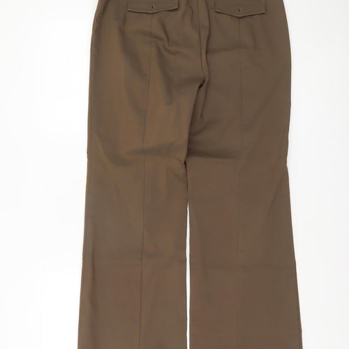 Talbots Women’s Brown Dress Pants Size 4 Regular Stretch Twill Trousers