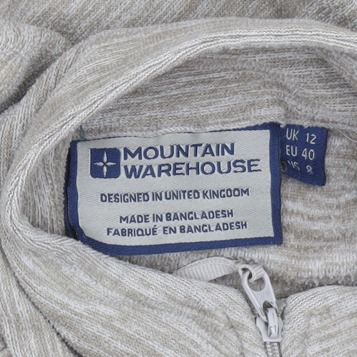 Mountain Warehouse Womens Beige 1/2 Zip Fleece Sweatshirt UK 12