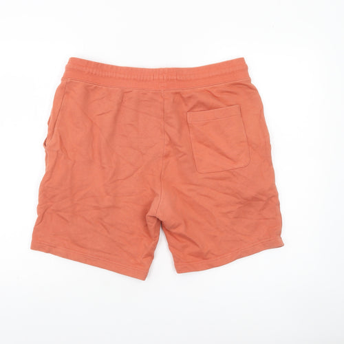 Marks and Spencer Men's Orange Sweat Shorts L Regular Fit