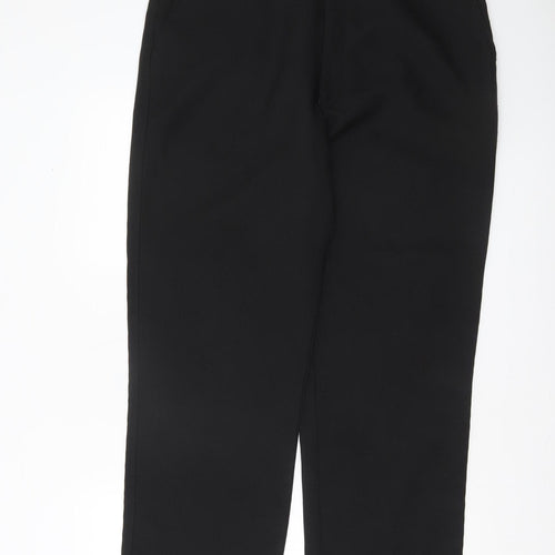 Farah Men's Black Regular Fit Formal Trousers Size 38x20