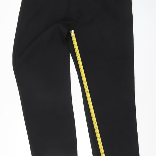 Farah Men's Black Regular Fit Formal Trousers Size 38x20