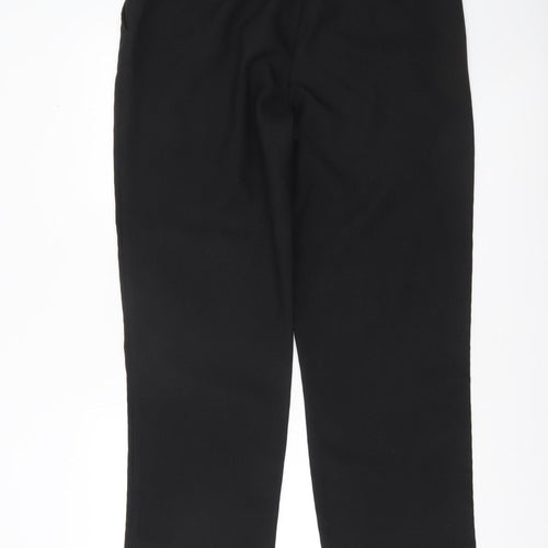 Farah Men's Black Regular Fit Formal Trousers Size 38x20