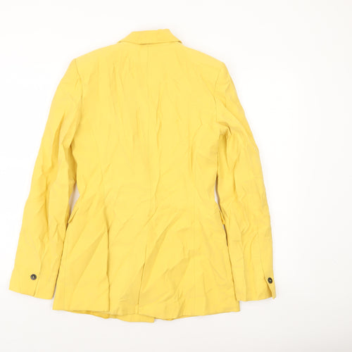 Zara Women’s Yellow Double-Breasted Blazer Jacket XS