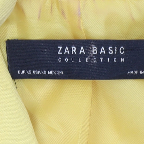 Zara Women’s Yellow Double-Breasted Blazer Jacket XS