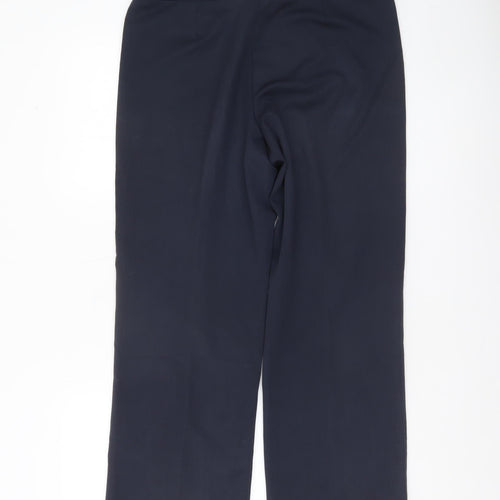 BHS Womens Navy Blue Size 12 Straight Leg Dress Pants
