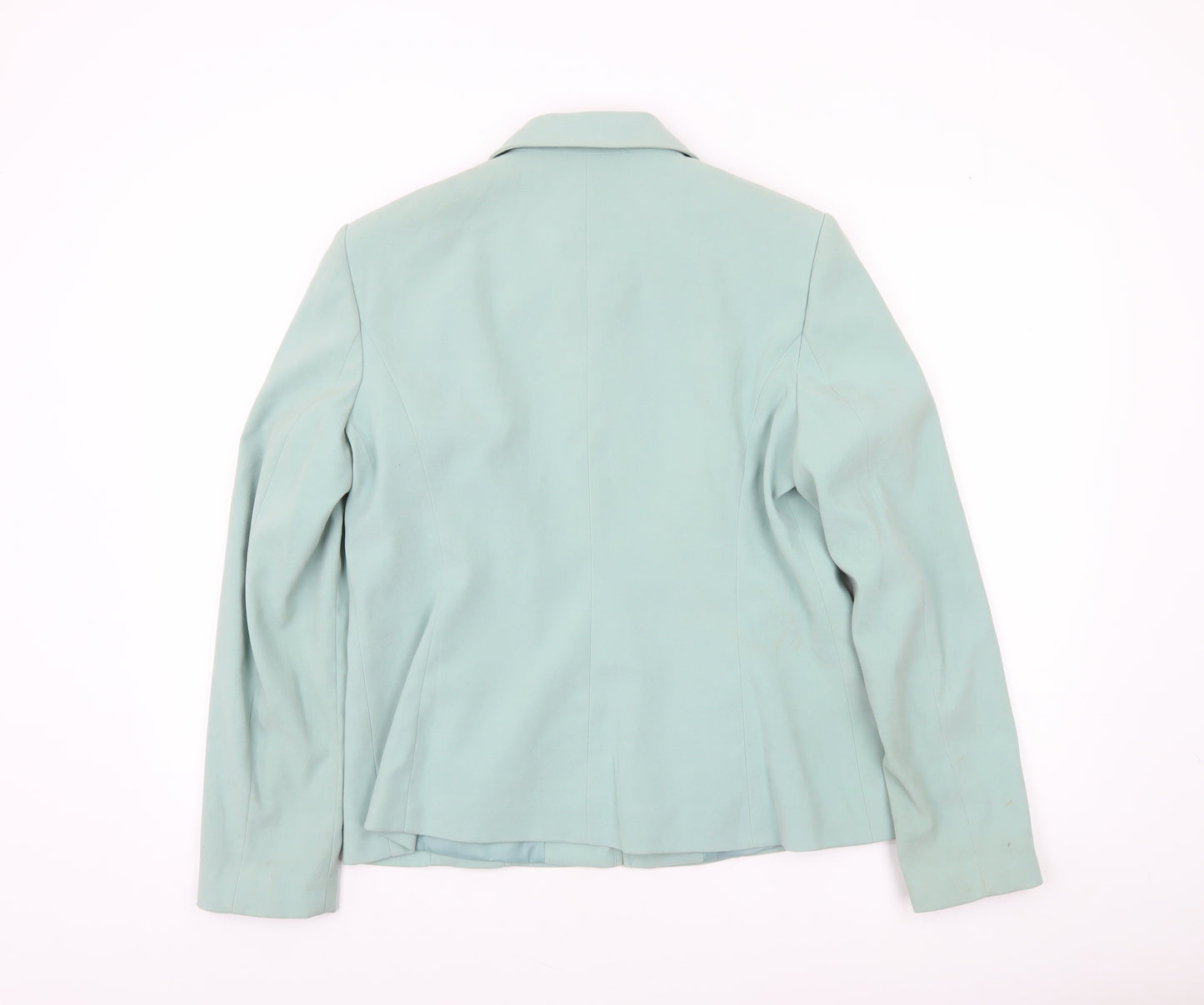 Bonmarché Women’s Green Zip-Up Collared Jacket Size 14 Regular