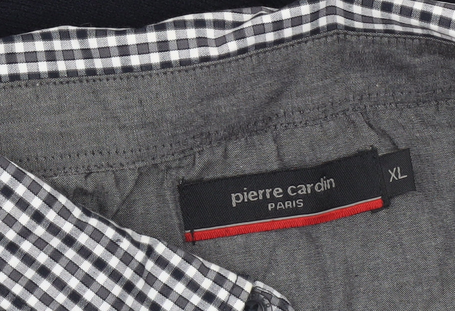 Pierre Cardin Men's Black V-Neck Pullover Jumper XL Acrylic Knit