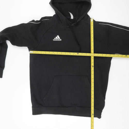 Adidas Men's Black Pullover Hoodie Size M Fleece Sportswear