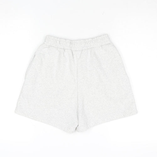 PrettyLittleThing Women’s Grey Size 8 Sweat Shorts Cotton Blend